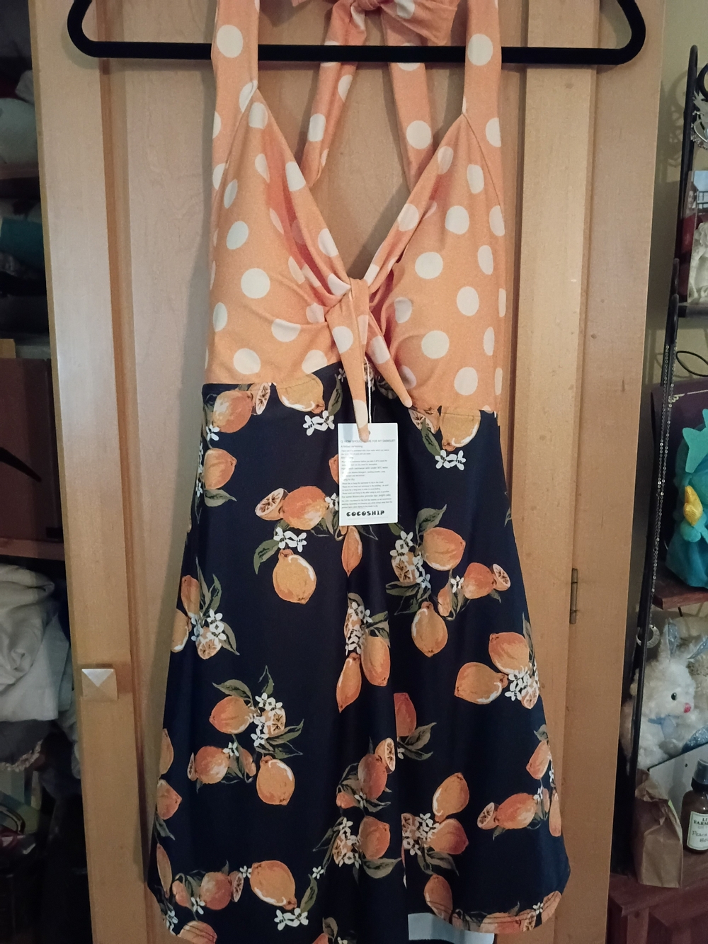 Cocoship Halter Bathing Suit Dress Nwt